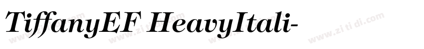 TiffanyEF HeavyItali字体转换